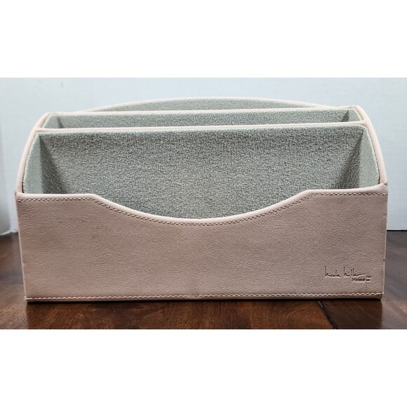 Nicole Miller Home Desk Organizer Pale Pink - Picture 1 of 15
